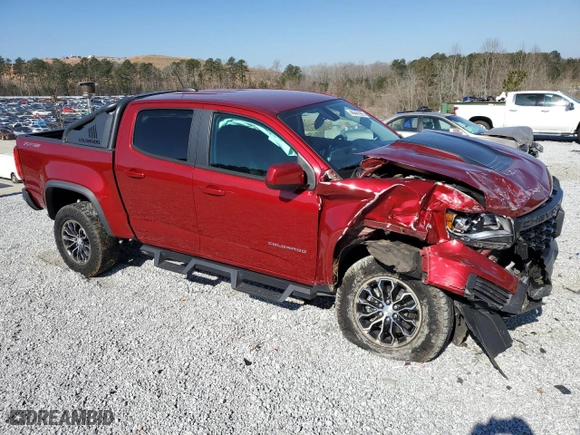 2021 Chevrolet Colorado 4WD ZR2 with VIN 1GCGTEEN5M1162195, listed as a Copart auction lot 46442995 with 40,692 mi miles and Salvage Title. Bid and sale history available at carsss.com. Image 4.