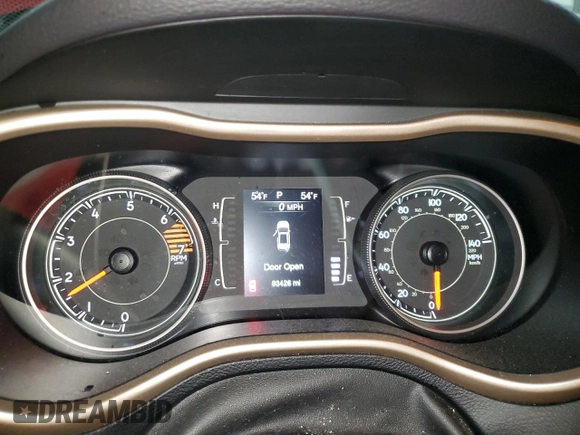 2018 Jeep Cherokee Latitude with VIN 1C4PJMCB9JD603555, listed as a Copart auction lot 55079645 with 93,426 mi miles and Clean title. Bid and sale history available at DreamBid. Image 9.