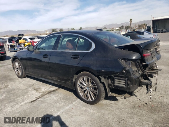 2024 BMW 3 Series 330i with VIN 3MW69FF01R8D91833, listed as a Copart auction lot 84419544 with 7,737 mi miles and Salvage Title. Bid and sale history available at carsss.com. Image 2.