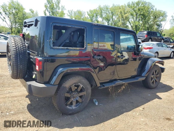 2014 Jeep Wrangler Unlimited Sahara with VIN 1C4HJWEG5EL312006, listed as a Copart auction lot 61821445 with 159,416 mi miles and Salvage title. Bid and sale history available at DreamBid. Image 3.