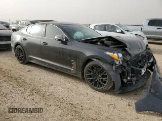 2020 Kia Stinger GT-Line with VIN KNAE15LA6L6086949, listed as a Copart auction lot 47809245 with 69,586 mi miles and Salvage Title. Bid and sale history available at DreamBid. Image 4.