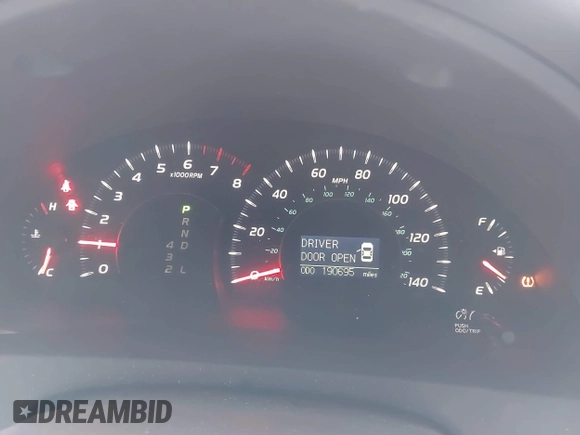 2009 Toyota Camry with VIN 4T1BE46K69U846113, listed as a IAAI auction lot 41716709 with 190,695 mi miles and . Bid and sale history available at DreamBid. Image 7.