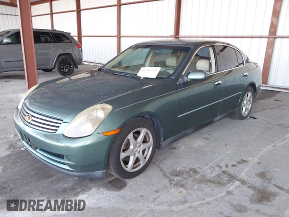 2003 Infiniti G35 w/Leather with VIN JNKCV51E13M325676, listed as a IAAI auction lot 41940153 with 179,065 mi miles. Bid and sale history available at carsss.com. Image 2.