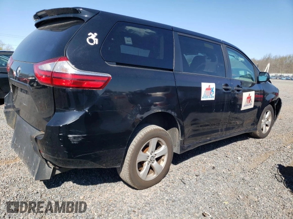 2019 Toyota Sienna L with VIN 5TDZZ3DC3KS012002, listed as a Copart auction lot 53490415 with 140,226 mi miles and Clean Title. Bid and sale history available at carsss.com. Image 3.