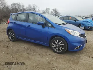 2015 Nissan Note SR with VIN 3N1CE2CP3FL434107, listed as a Copart auction lot 46054065 with 46,183 mi miles and Salvage title. Bid and sale history available at DreamBid. Image 4.