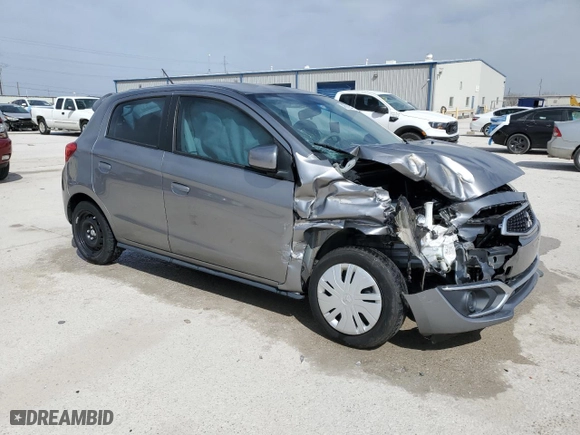2020 Mitsubishi Mirage ES with VIN ML32A3HJ0LH001324, listed as a Copart auction lot 48916745 with 23,359 mi miles and Salvage Title. Bid and sale history available at carsss.com. Image 4.