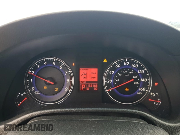 2008 Infiniti G35 x with VIN JNKBV61F78M253822, listed as a Copart auction lot 50995975 with 139,168 mi miles and Salvage Title. Bid and sale history available at DreamBid. Image 9.