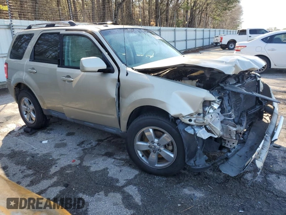 2012 Ford Escape Limited with VIN 1FMCU0EG6CKB62744, listed as a Copart auction lot 48158705 with 0 mi miles and Salvage Title. Bid and sale history available at carsss.com. Image 4.