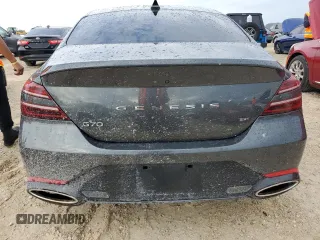 2022 Genesis G70 3.3T with VIN KMTG54TE1NU082076, listed as a Copart auction lot 74058634 with 0 mi miles and Non Repairable. Bid and sale history available at carsss.com. Image 6.