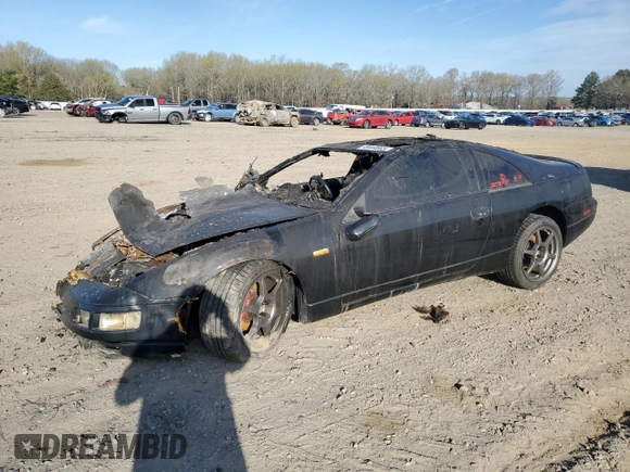 1990 Nissan 300ZX z VIN GZ32002975, wystawiony jako Copart lot #49444665 z przebiegiem Nie podano mil oraz Szkoda całkowita • Salvage title. Historia ofert i sprzedaży dostępna na DreamBid. Obrazek 1.