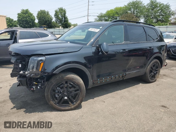 2024 Kia Telluride SX X-Line с VIN 5XYP5DGC7RG550990, выставлен на аукционе Copart как лот 59615025 с пробегом 11 868 миль миль и Списание • Salvage title. История ставок и продаж доступна на DreamBid. Изображение 1.