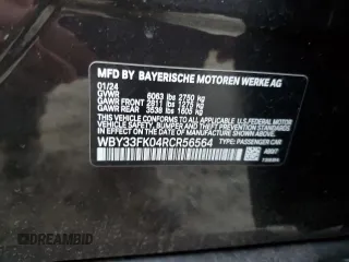 2024 BMW i5 eDrive40 z VIN WBY33FK04RCR56564, wystawiony jako Copart lot #46867435 z przebiegiem 2737 mil mil oraz Szkody całkowita. Historia ofert i sprzedaży dostępna na DreamBid. Obrazek 12.