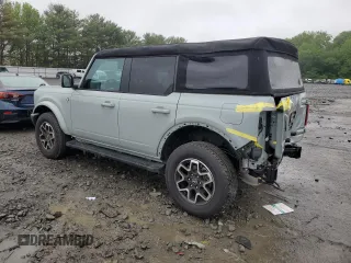 2024 Ford Bronco Outer Banks z VIN 1FMDE8BHXRLA92990, wystawiony jako Copart lot #56416545 z przebiegiem 4 366 mil mil oraz Szkoda całkowita • Salvage title. Historia ofert i sprzedaży dostępna na DreamBid. Obrazek 2.