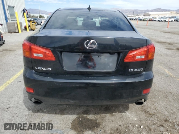 2008 Lexus IS 250 with VIN JTHBK262685074513, listed as a Copart auction lot 48757595 with 161,433 mi miles and Salvage Title. Bid and sale history available at DreamBid. Image 6.