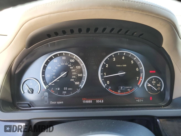 2009 BMW 7 Series 750i with VIN WBAKA83539CY33392, listed as a Copart auction lot 69851964 with 154,888 mi miles and Salvage Title. Bid and sale history available at DreamBid. Image 9.