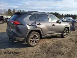2024 Toyota RAV4 Hybrid XLE Premium with VIN 4T3B6RFV9RU155329, listed as a Copart auction lot 46131295 with 47,961 mi miles and Salvage Title. Bid and sale history available at DreamBid. Image 3.