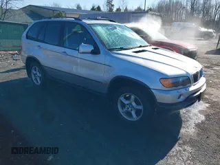 2003 BMW X5 3.0i with VIN 5UXFA535X3LV76627, listed as a IAAI auction lot 41535097 with 1 mi miles. Bid and sale history available at carsss.com. Image 1.