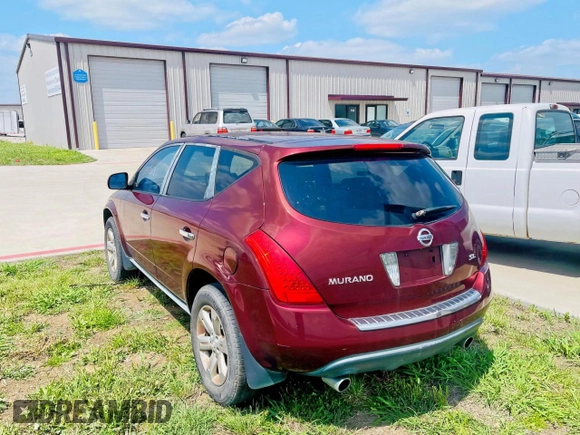 2007 Nissan Murano SL with VIN JN8AZ08T27W527641, listed as a Copart auction lot 56047425 with 121,670 mi miles and Salvage Title. Bid and sale history available at carsss.com. Image 3.