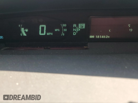 2011 Toyota Prius I with VIN JTDKN3DU4B0326931, listed as a Copart auction lot 55527345 with 181,462 mi miles and Salvage Title. Bid and sale history available at DreamBid. Image 9.