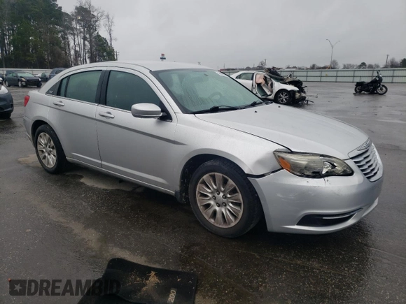 2011 Chrysler 200 LX with VIN 1C3BC4FB8BN539444, listed as a Copart auction lot 44585825 with 169,310 mi miles and Salvage Title. Bid and sale history available at carsss.com. Image 4.