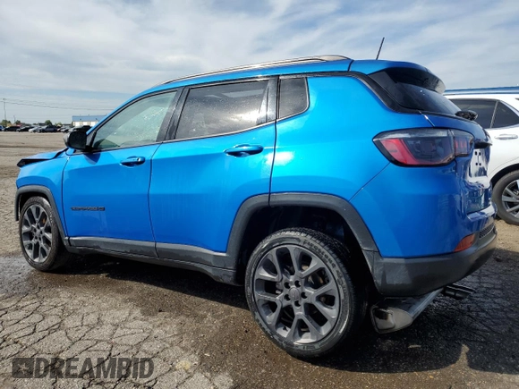 2021 Jeep Compass 80th Anniversary with VIN 3C4NJCEB4MT604223, listed as a Copart auction lot 55668035 with 87,801 mi miles and Clean title. Bid and sale history available at DreamBid. Image 2.