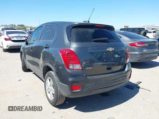 2020 Chevrolet Trax LS with VIN 3GNCJKSB1LL215499, listed as a IAAI auction lot 41744528 with 83,826 mi miles. Bid and sale history available at carsss.com. Image 3.
