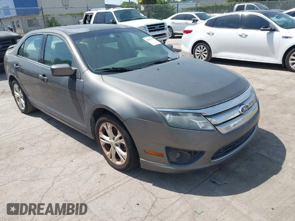 2012 Ford Fusion SE with VIN 3FAHP0HA4CR203446, listed as a IAAI auction lot 42093330 with 185,703 mi miles. Bid and sale history available at carsss.com. Image 1.