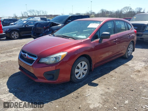2012 Subaru Impreza 2.0i с VIN JF1GPAA64CH241915, выставлен на аукционе IAAI как лот 41824963 с пробегом 111 808 миль миль и . История ставок и продаж доступна на DreamBid. Изображение 2.