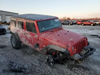 2012 Jeep Wrangler Unlimited Sport with VIN 1C4HJWDG7CL114297, listed as a Copart auction lot 42144525 with 165,482 mi miles and Salvage Title. Bid and sale history available at carsss.com. Image 4.