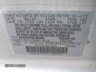 2015 Nissan Versa SV with VIN 3N1CN7AP9FL952593, listed as a IAAI auction lot 41940068 with 149,201 mi miles. Bid and sale history available at carsss.com. Image 9.