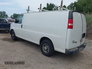 2011 Chevrolet Express Cargo with VIN 1GCWGFCA4B1172655, listed as a IAAI auction lot 42451763 with 326,327 mi miles and . Bid and sale history available at DreamBid. Image 3.