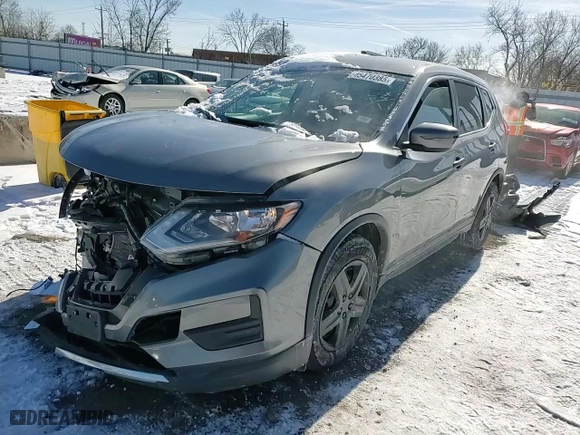 2017 Nissan Rogue S with VIN 5N1AT2MT9HC806906, listed as a Copart auction lot 45470385 with 122,040 mi miles and Salvage Title. Bid and sale history available at carsss.com. Image 12.