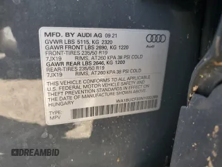 2022 Audi Q3 Premium Plus z VIN WA1BUCF33N1033389, wystawiony jako Copart lot #49833005 z przebiegiem 36 522 mil mil oraz Szkoda całkowita • Salvage title. Historia ofert i sprzedaży dostępna na DreamBid. Obrazek 15.
