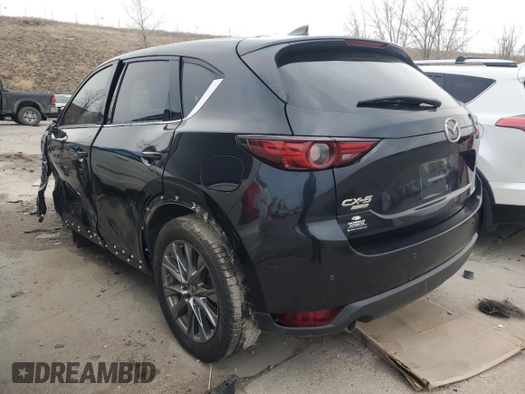 2019 Mazda CX-5 Signature with VIN JM3KFBEY4K0606252, listed as a Copart auction lot 46624995 with 84,965 mi miles and Salvage Title. Bid and sale history available at carsss.com. Image 2.