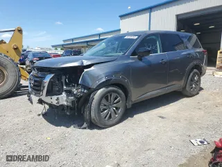 2023 Nissan Pathfinder S with VIN 5N1DR3AAXPC223821, listed as a Copart auction lot 47445344 with 104,134 mi miles. Bid and sale history available at carsss.com. Image 1.