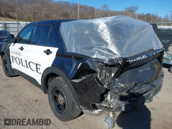 2020 Ford Police Interceptor Utility z VIN 1FM5K8AWXLGC99666, wystawiony jako IAAI lot #41021814 z przebiegiem 112 964 mil mil oraz . Historia ofert i sprzedaży dostępna na DreamBid. Obrazek 3.