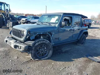 2024 Jeep Wrangler Sport S with VIN 1C4PJXDN6RW306365, listed as a IAAI auction lot 40928419 with 6,329 mi miles. Bid and sale history available at carsss.com. Image 18.