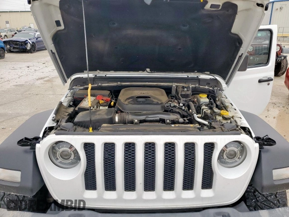2021 Jeep Wrangler Unlimited Sport S with VIN 1C4HJXDN7MW722275, listed as a Copart auction lot 54663505 with 56,774 mi miles and Salvage title. Bid and sale history available at DreamBid. Image 12.