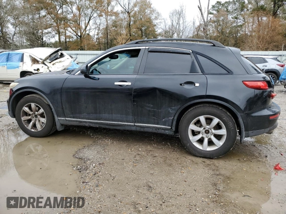 2005 Infiniti FX with VIN JNRAS08U55X109834, listed as a Copart auction lot 42297905 with 236,373 mi miles and Salvage title. Bid and sale history available at DreamBid. Image 2.