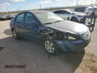 2009 Kia Spectra EX with VIN KNAFE222595590456, listed as a Copart auction lot 53132445 with 236,628 mi miles and Salvage Title. Bid and sale history available at carsss.com. Image 4.
