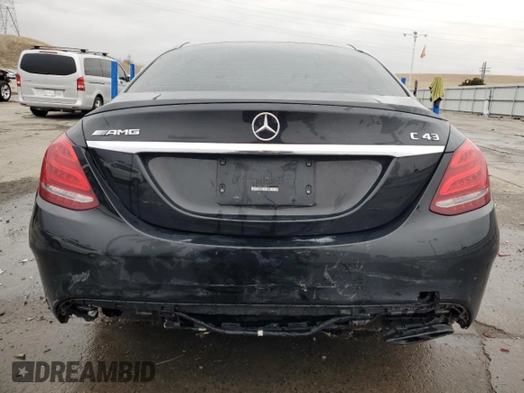 2017 Mercedes-Benz C 43 AMG with VIN 55SWF6EB1HU198007, listed as a Copart auction lot 48469895 with 110,341 mi miles and Salvage Title. Bid and sale history available at DreamBid. Image 6.