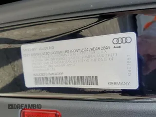 2021 Audi A5 Sportback Premium Plus z VIN WAUCBCF51MA040399, wystawiony jako Copart lot #80821984 z przebiegiem 25 779 mil mil oraz Szkoda całkowita • Salvage title. Historia ofert i sprzedaży dostępna na DreamBid. Obrazek 12.