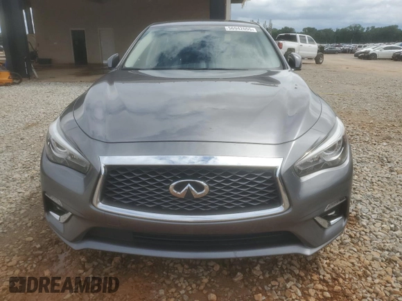 2019 Infiniti Q50 Luxe with VIN JN1EV7AP6KM517944, listed as a Copart auction lot 56942655 with 94,883 mi miles and Salvage title. Bid and sale history available at DreamBid. Image 5.