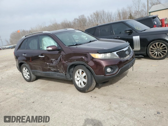 2012 Kia Sorento LX with VIN 5XYKTDA6XCG219069, listed as a Copart auction lot 49392005 with 95,658 mi miles and Salvage Title. Bid and sale history available at DreamBid. Image 4.