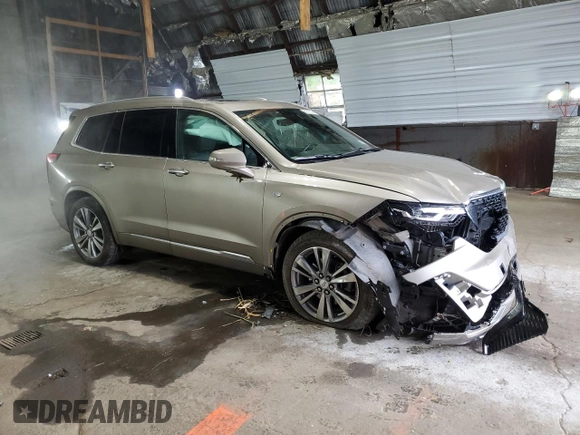 2023 Cadillac XT6 AWD Premium Luxury with VIN 1GYKPDRS7PZ193313, listed as a Copart auction lot 65376924 with 17,848 mi miles and Salvage Title. Bid and sale history available at carsss.com. Image 4.