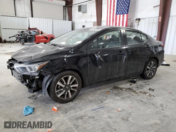 2021 Nissan Versa SV with VIN 3N1CN8EVXML890682, listed as a Copart auction lot 89253195 with 74,265 mi miles and Salvage Title. Bid and sale history available at carsss.com. Image 1.