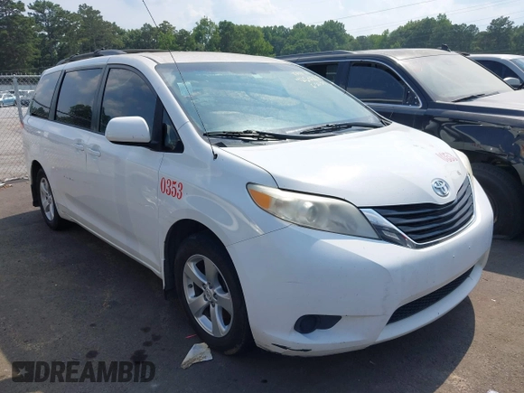 2012 Toyota Sienna LE AAS with VIN 5TDKK3DC5CS270609, listed as a IAAI auction lot 42602189 with 412,612 mi miles and . Bid and sale history available at DreamBid. Image 1.