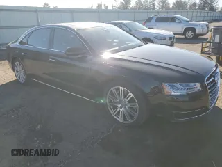 2015 Audi A8 L 4.0T with VIN WAU32AFD7FN041466, listed as a Copart auction lot 47211805 with 85,446 mi miles and Salvage Title. Bid and sale history available at carsss.com. Image 4.