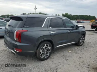 2022 Hyundai Palisade Calligraphy with VIN KM8R74HE7NU448581, listed as a Copart auction lot 62694225 with 95,341 mi miles and Salvage title. Bid and sale history available at DreamBid. Image 3.