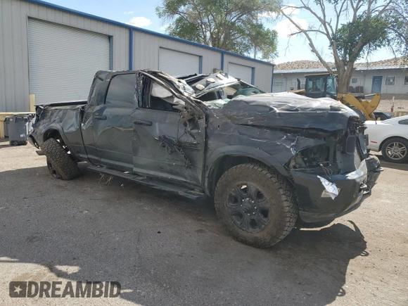 2018 Ram 2500 Laramie with VIN 3C6UR5NL7JG426666, listed as a Copart auction lot 56964865 with 77,686 mi miles and Salvage title. Bid and sale history available at DreamBid. Image 4.